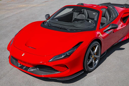 Ferrari F8 - Carbon Fiber Front Spoiler + Side Air Guides (Set)