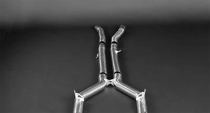 Mercedes AMG GTR - Valved Exhaust, Mid-Pipes w Cat Spares (OE Actuators)