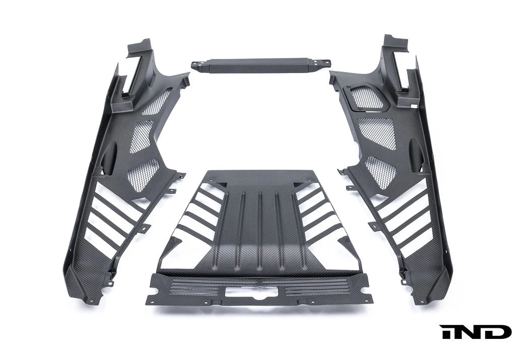 Eventuri Lamborghini Huracan Black Carbon Engine Cover Set