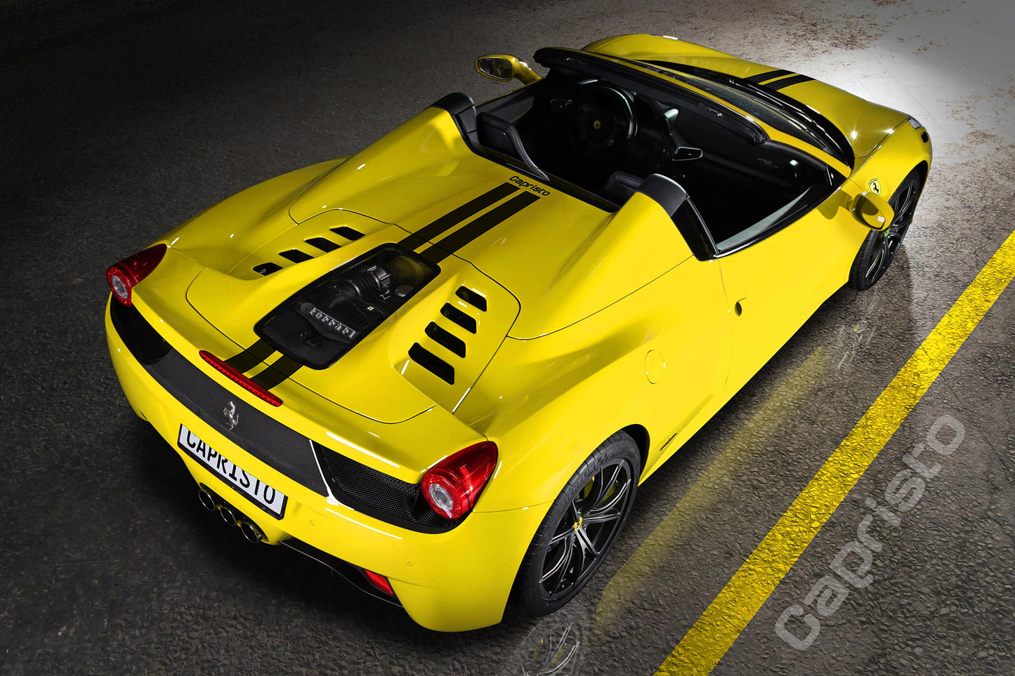 Ferrari 458 Spider - Carbon Fiber + Glass Bonnet (Raw)