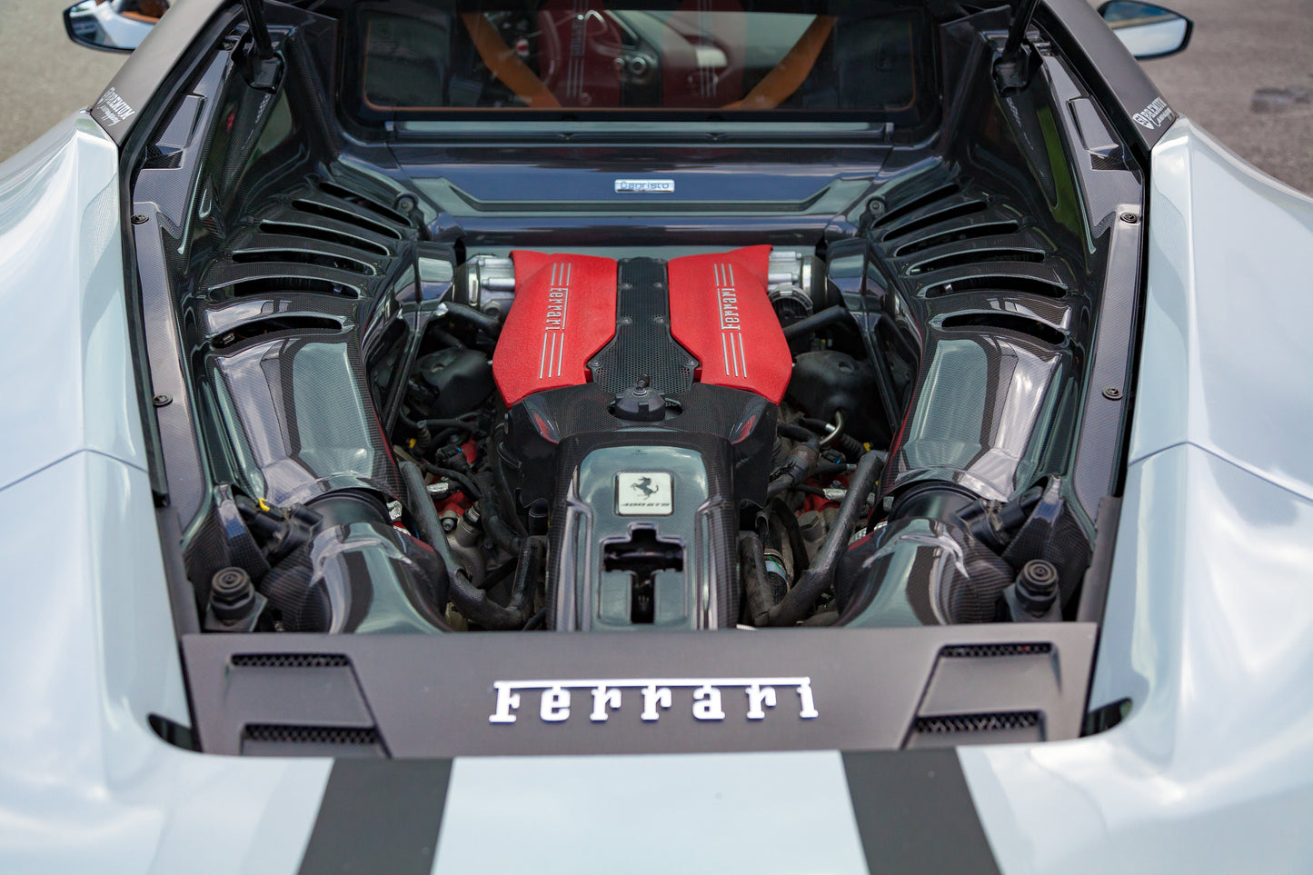 Ferrari 488 GTB/Pista - Carbon Fiber Engine Side Covers