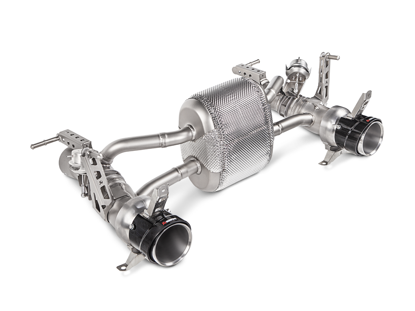 Akrapovic 16-17 Ferrari 488 GTB/488 Spyder Slip-On Line (Titanium) w/ Carbon Tips