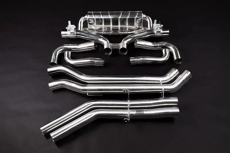 Audi RSQ8 - Valved Exhaust with MidSilencer Spare - OEM Tips (OE Actuators)