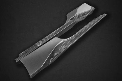 Ferrari 488/F8 - Carbon Fiber Side Skirts (With Wings)