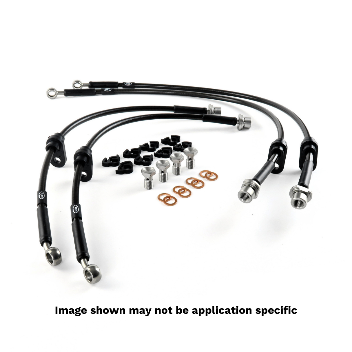 HEL Performance Brake Lines for Audi RS6 Avant 4.0 T FSI Quattro Carbon-ceramic Discs 2013-, Stainless Steel Braided