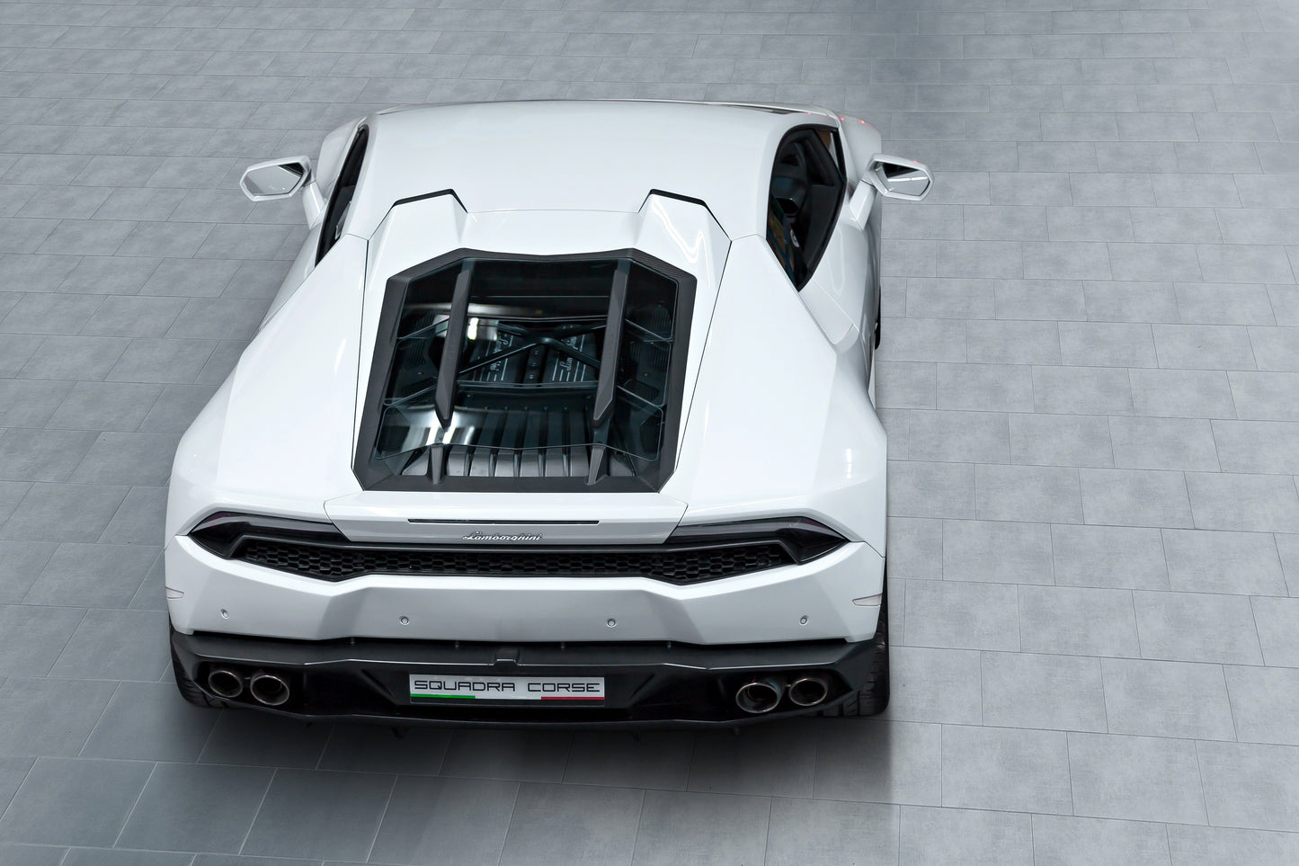 Lamborghini Huracan - Carbon Fiber + Glass Bonnet (With Scoops)
