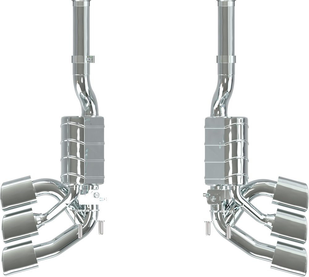 Mercedes AMG G63 (W465) - Valved Triple Mufflers (OE Actuators)