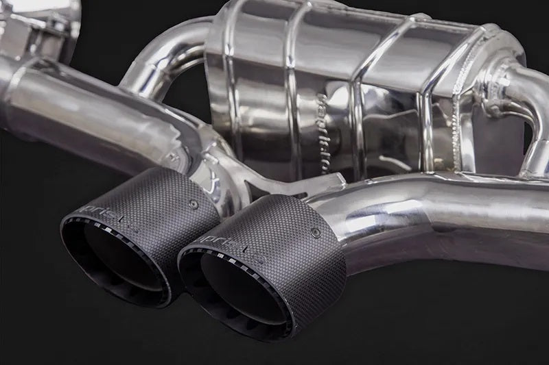 Porsche 992 GT3/RS - SET: 250 Cell Headers + Valved Exhaust w Carbon Tips (OE Actuators)