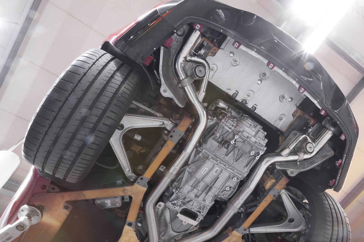 Mercedes AMG GT/S/C - Valved Exhaust w Mid-Pipes (incl Cat Delete/OEM Cat Adapters) (CES3)