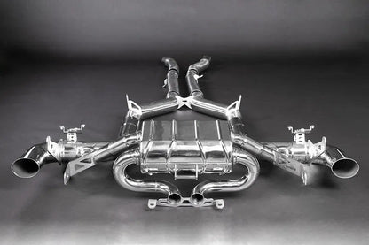 Mercedes AMG GTR - Valved Exhaust, Mid-Pipes w Cat Spares (OE Actuators)