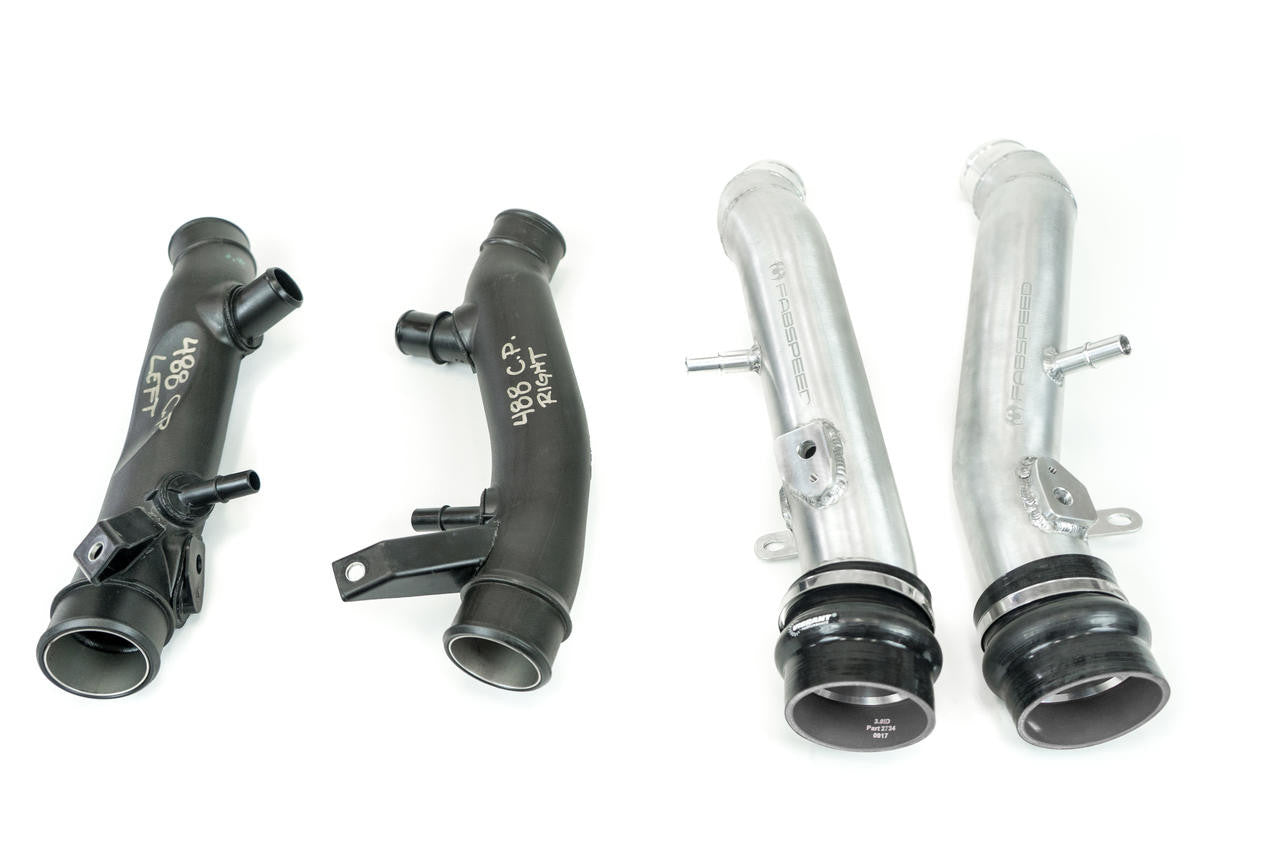 Fabspeed Ferrari 488 Pista Style Intake Charge Pipes